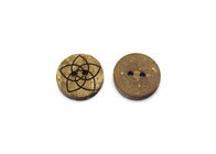 Fancy 2 Hole Natural Coconut Buttons Size For Sweaters & Casual Shirts
